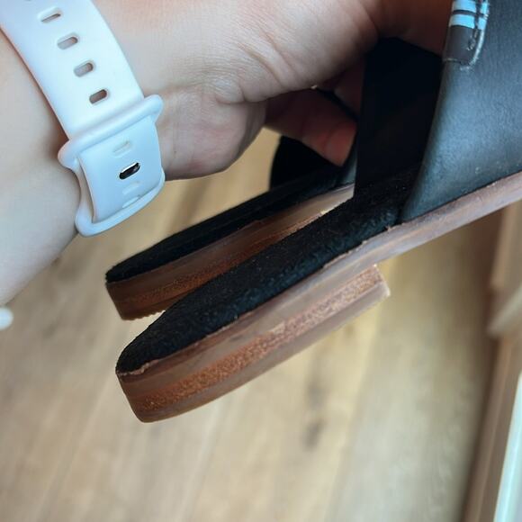 Toms Jutti Mule Black Leather Slide On | Size 6.5 - Picture 7 of 7